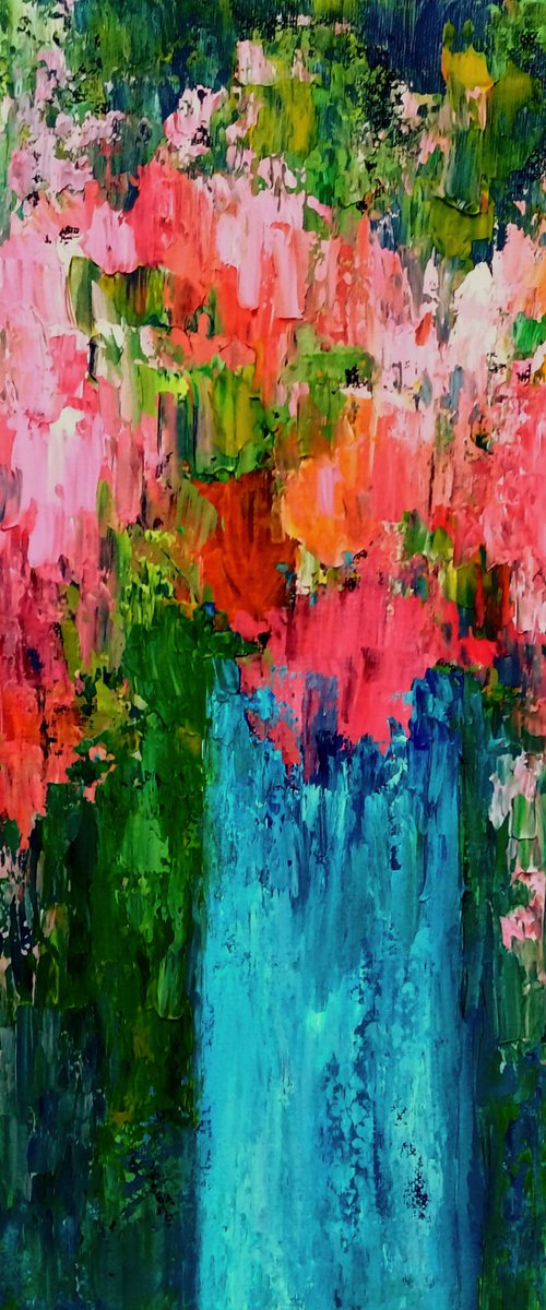 Bouquet on Blue IV by Jan Rippingham