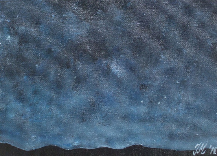Night Sky Acrylic Painting By Jovana Manigoda Artfinder
