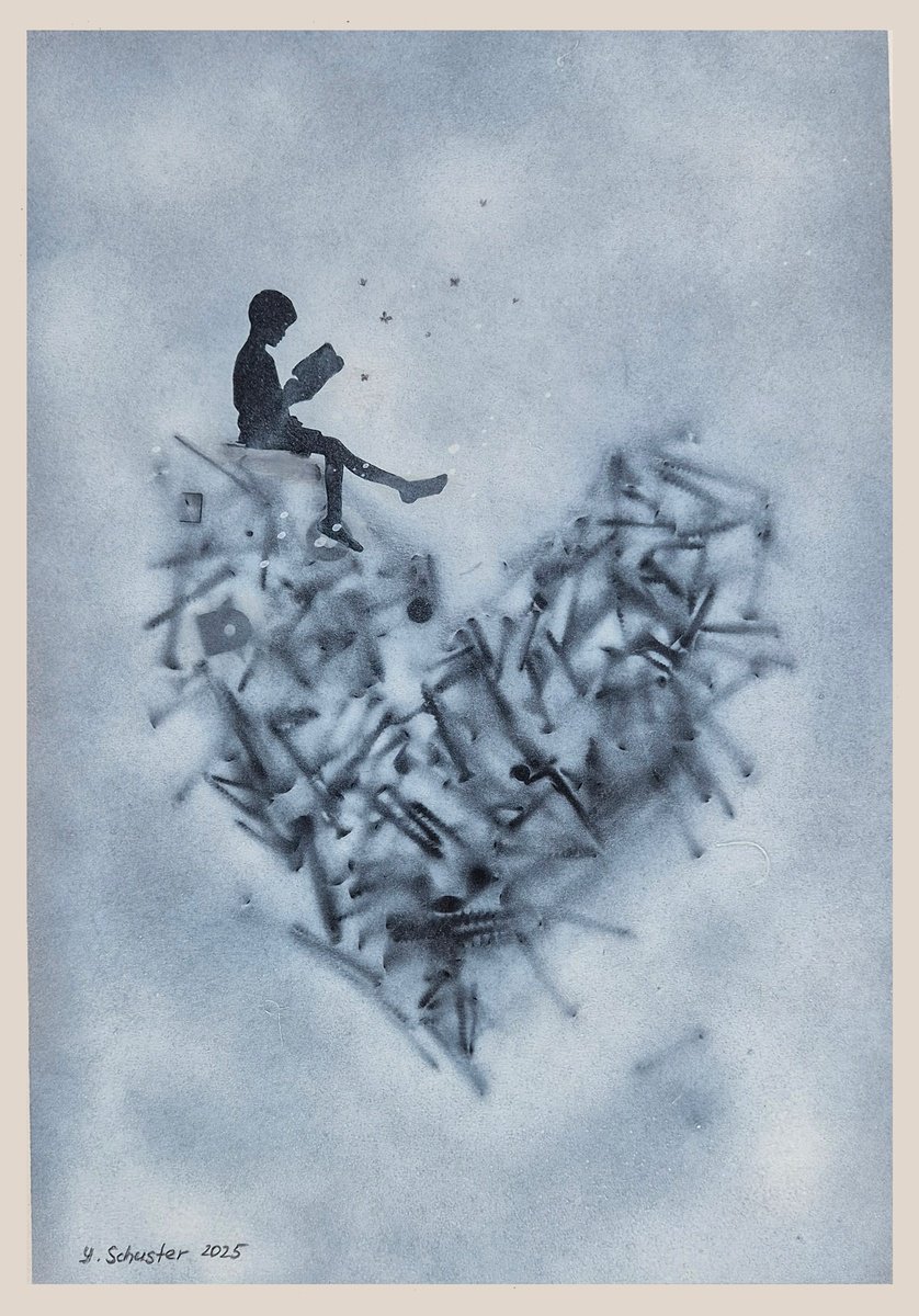 Impressionistic Landscape Acrylic Painting By Yulia Schuster, 14 X 20", Tenderness, Original Artwork