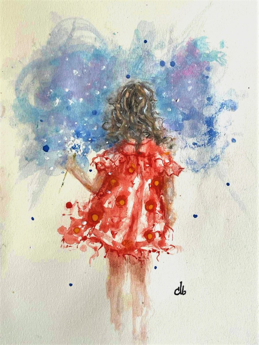 Expressive Landscape Watercolour By Cristina Mihailescu, 8 X 10, Make A Wish!.. #30, Original Artwork