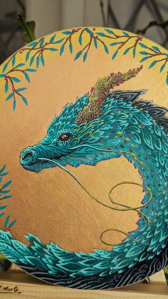 Whimsical Dragon Painting