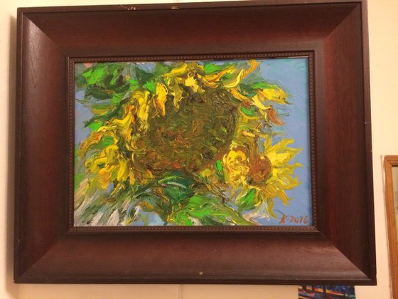 Sunflowers - Oil Painting - Small Size - Gift - Original Artwork