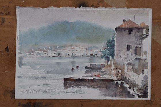 Adriatic scene with old house II