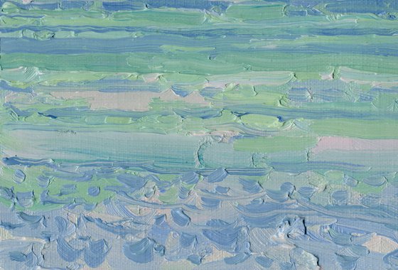 Sunset. Boats on the sea