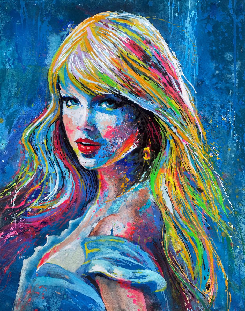 Taylor Swift in Blue by Erick Nogueda