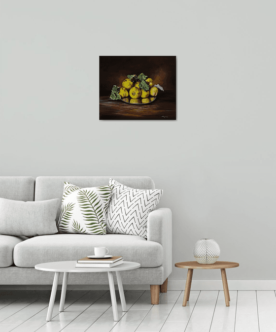 Still life with quinces