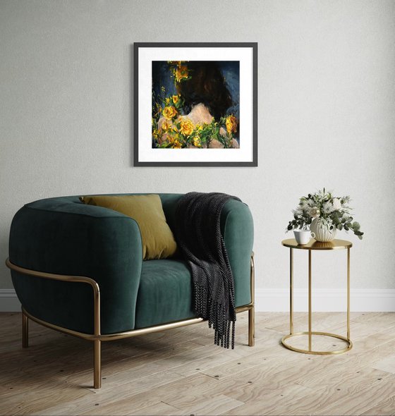 STRENGER AND YELLOW ROSES