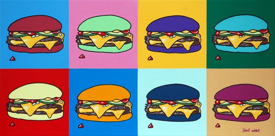Cheeseburger in Different Colours