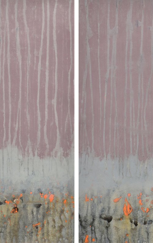 Mauvelous 1 and Mauvelous 2 by Lisa Carney