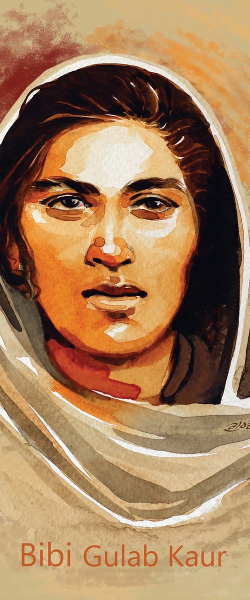 Bibi Gulab Kaur by ARTIST GURDISH  PANNU