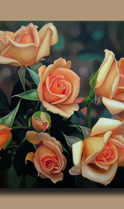 Roses painting by Valeri Tsvetkov