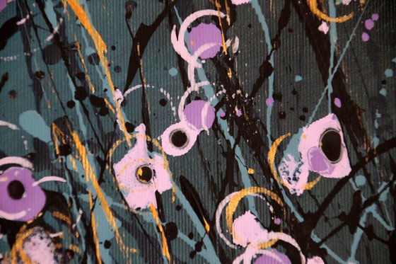 Notturno Regale #13  - Original abstract floral landscape