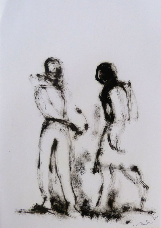 Five sketches - The Couple, 21x29 cm - affordable & AF exclusive !