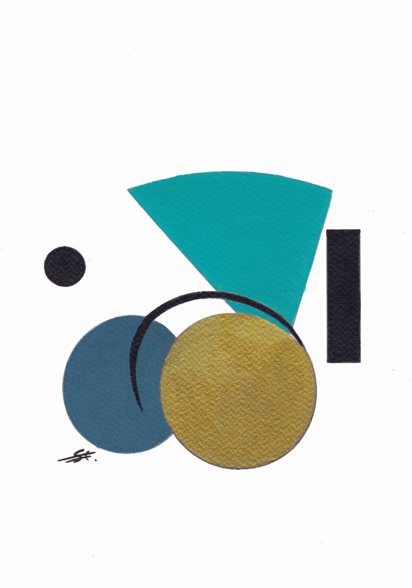 Abstract Acrylic Painting By Carla Sa Fernandes, 8 X 12, Ss4.S1, Original Artwork