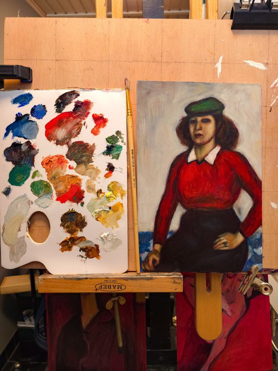 Interlude 1225-03 Study after Marc Chagall