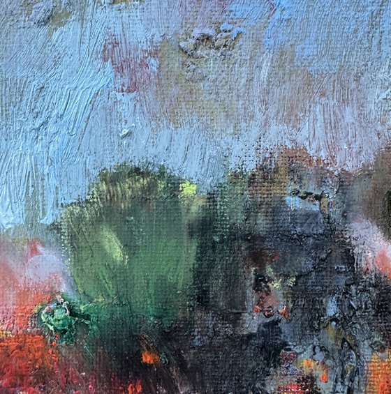 Abstract landscape. The Space Between Moments