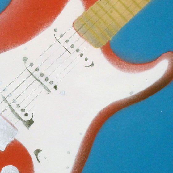 Bleeding guitar (on gorgeous watercolour paper).