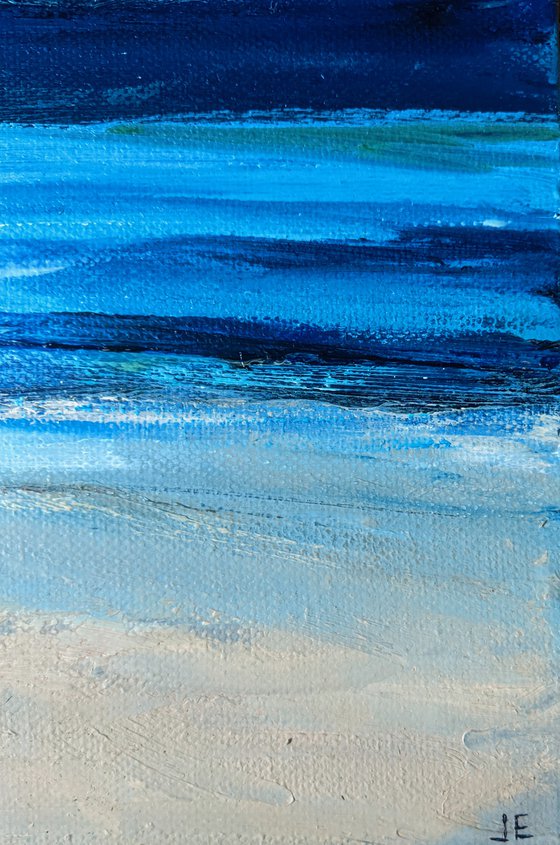 Abstract Blue Seascape