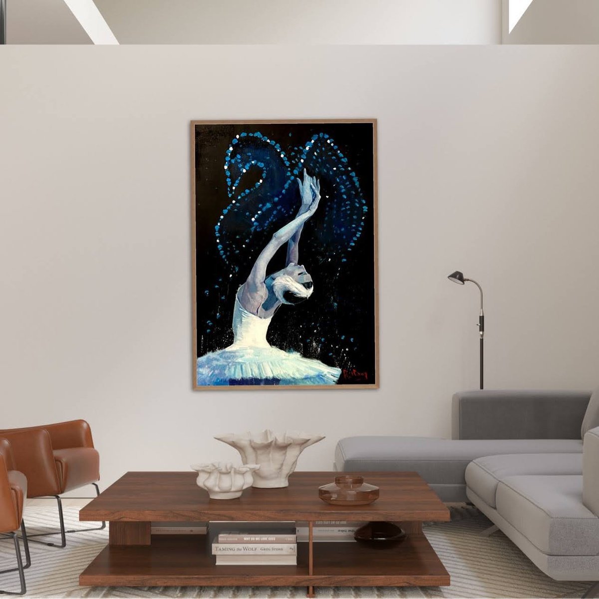 Fantastic Swan Lake Ballet No.04 Oil painting by Paul Cheng | Artfinder