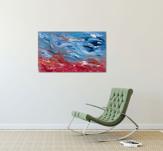 Restless calm II, 100x60 cm