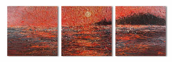 Flames of the Sky - triptych