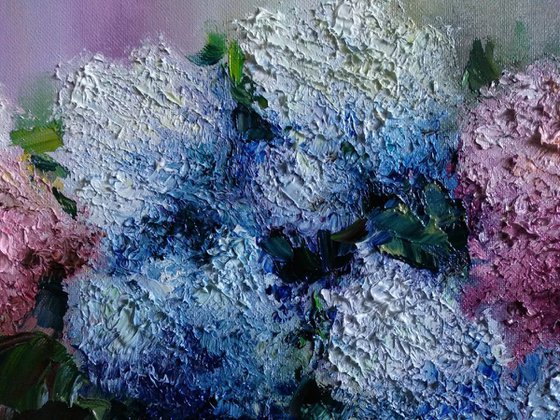 Impasto Lilac Bouquet