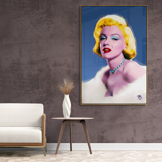 Marilyn Monroe N-27 - Large Pop art Giclée print on Canvas