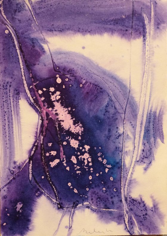 The Purple Abstract, 21x29 cm ESA4