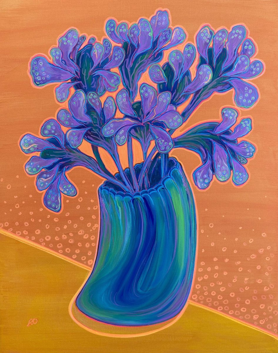  Curved Vase By Olga Rokhmanyuk | Roartus, 22 X 28, Artwork For Sale On Artfinder