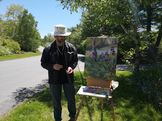 Irises (plein air)