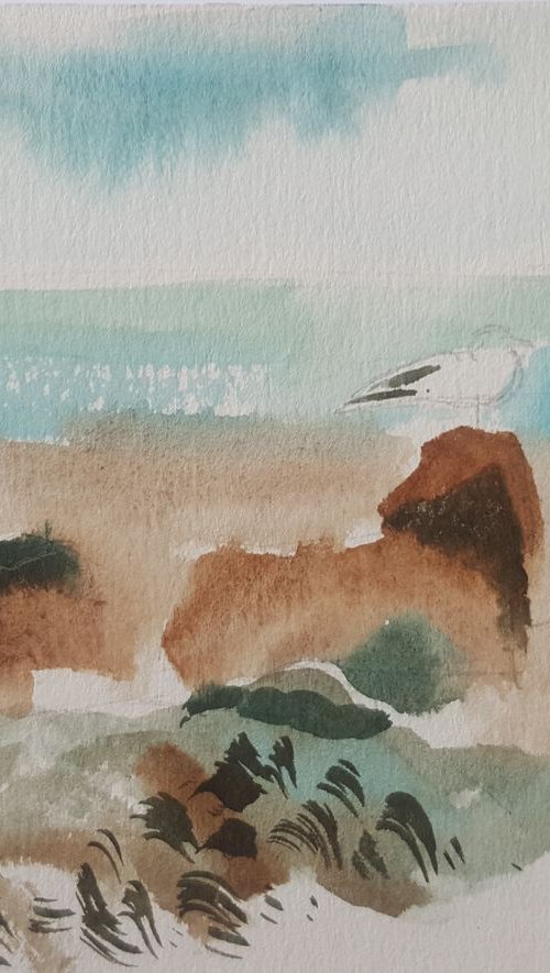 Sea sketch #2 by Mary Stubberfield