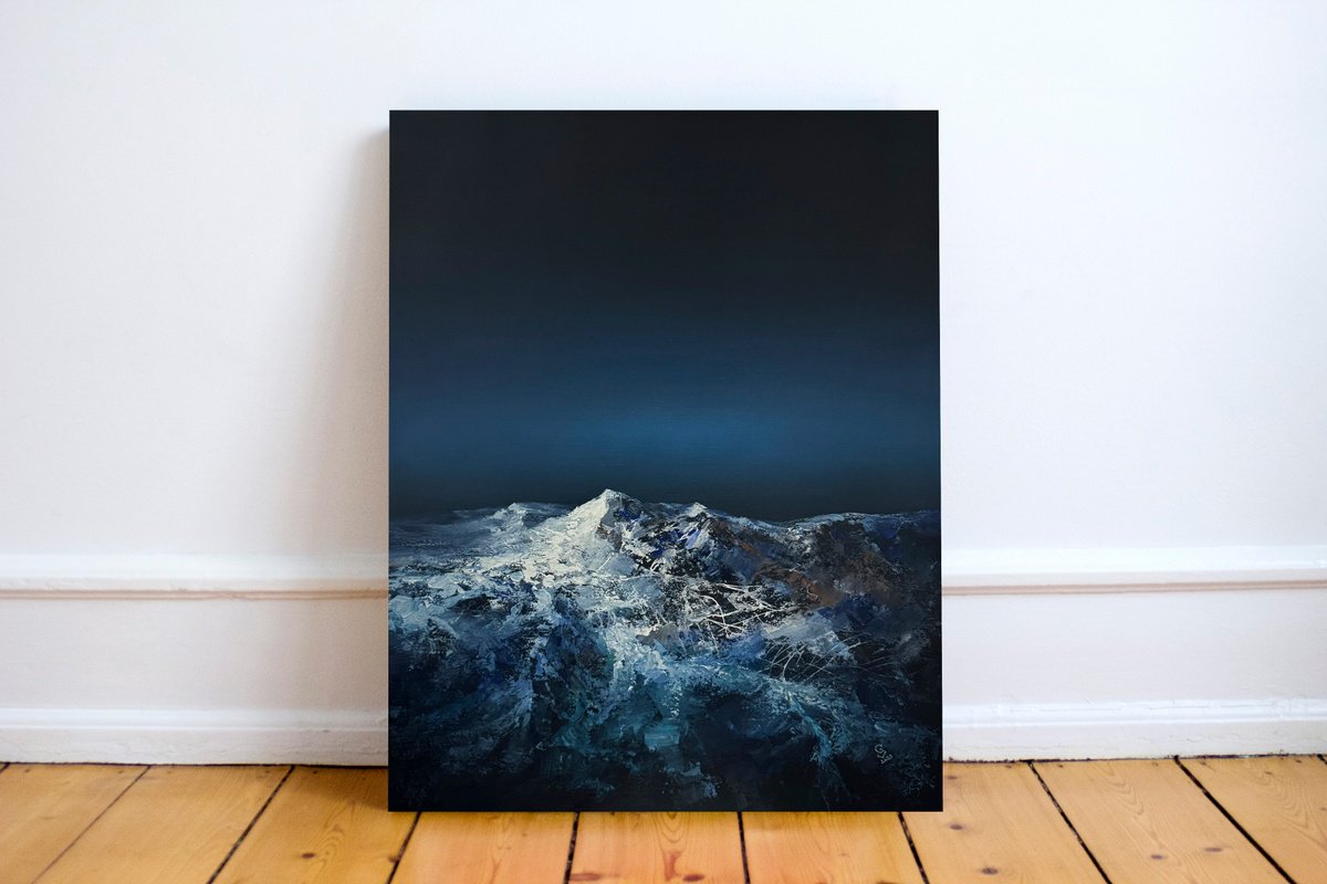 Expressive Landscape Oil Painting By Ivan Grozdanovski, 31 X 39, On The Path To Valhalla - 13, Original Artwork