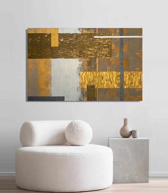 Golden Expressive luxury art.