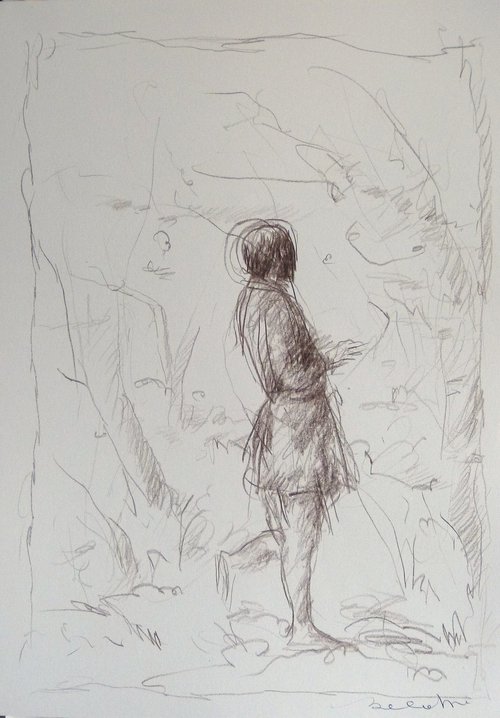 The Country Sketch, 21x29 cm ESA1 - AF exclusive by Frederic Belaubre