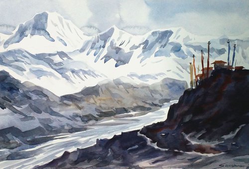 Majestic Himalayan Landscape by Samiran Sarkar