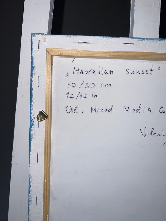 Hawaiian sunset hand-painted Oil Painting