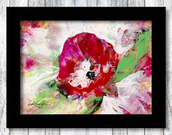 Blooming Magic 202 - Framed Floral Painting by Kathy Morton Stanion