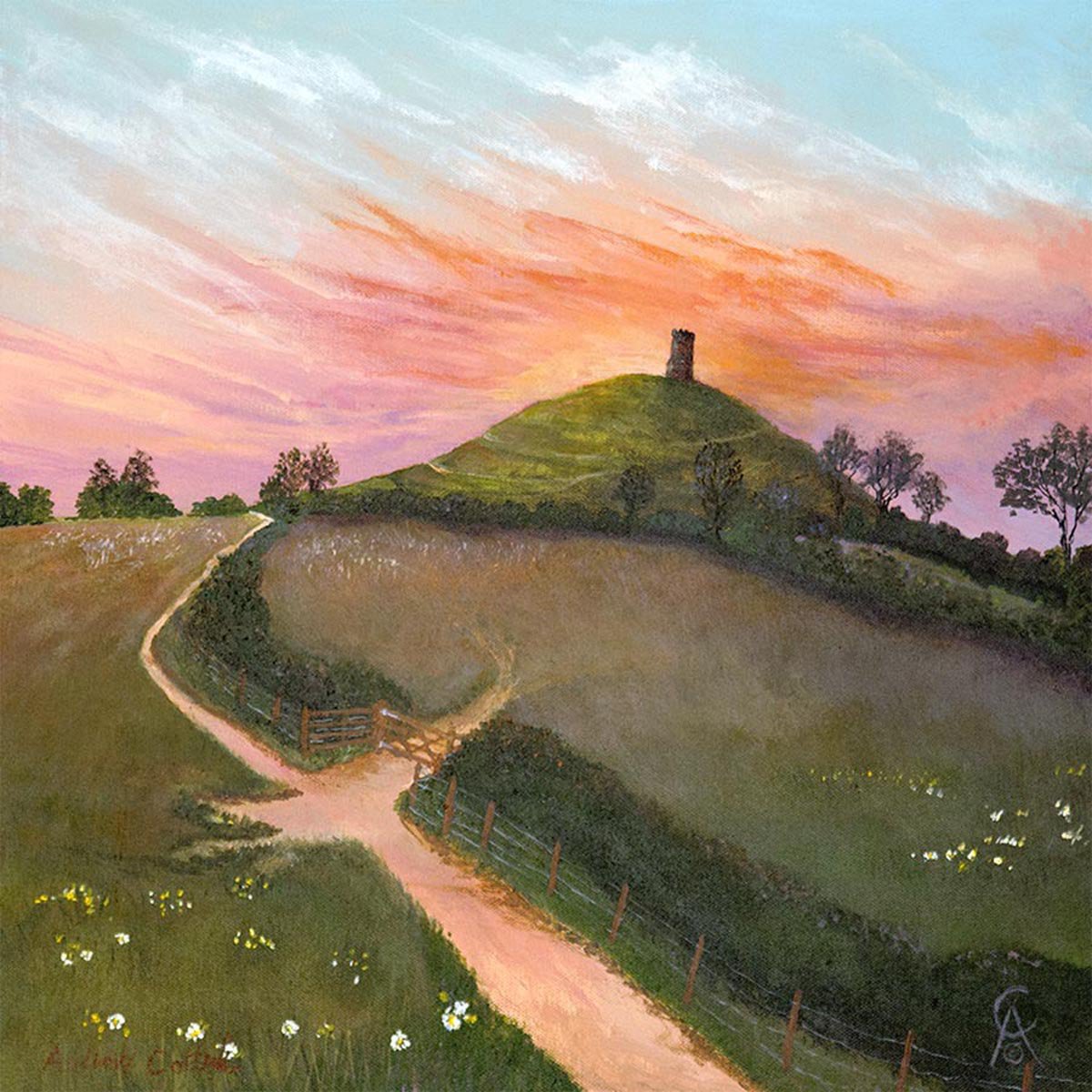 Glastonbury Tor on a Summers Eve by Andrew Cottrell