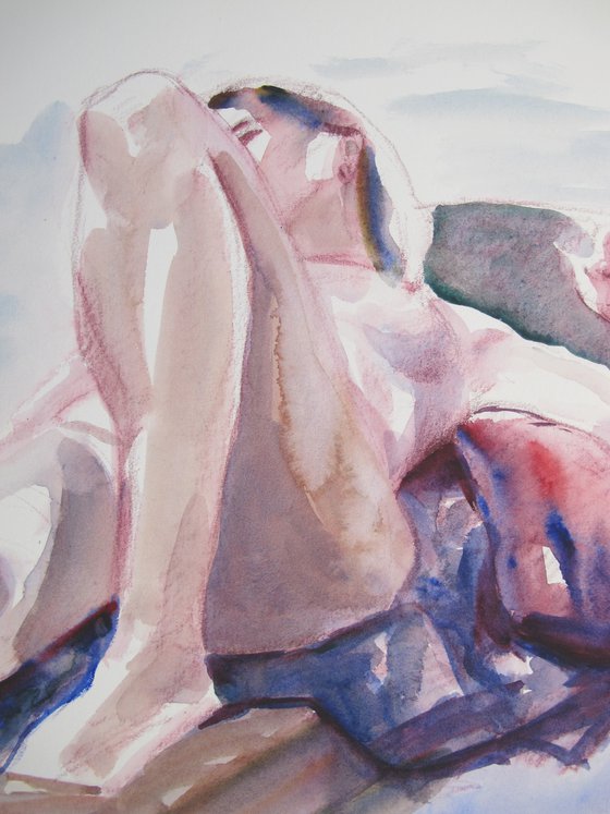 Reclining female nude