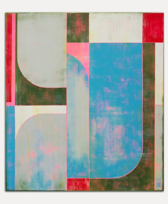 The Maze Blue & Pink