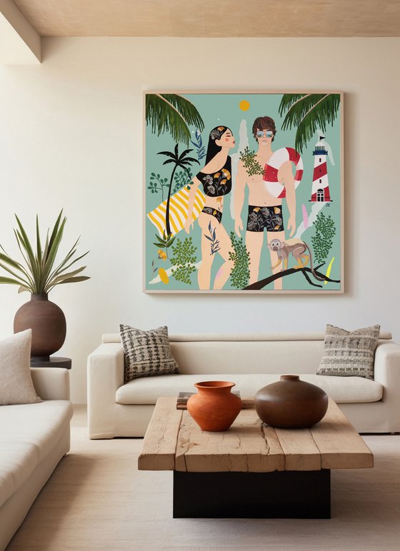 Swimmers - Jack and Fernanda - Summer - Art-Deco