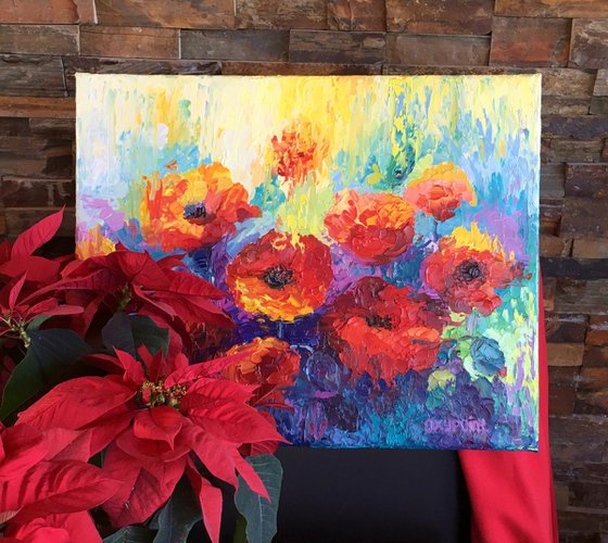"Poppies" flower painting