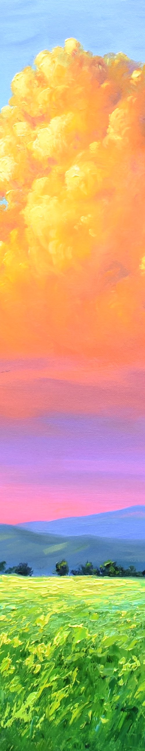 Evening Clouds Over Fields by Yulia Nikonova