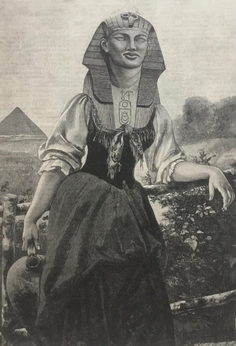 Surrealistic Portrait Collage By Tudor Evans, 6 X 9", Pyramid And Sphinx, Original Artwork