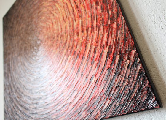 red brown mixed shine