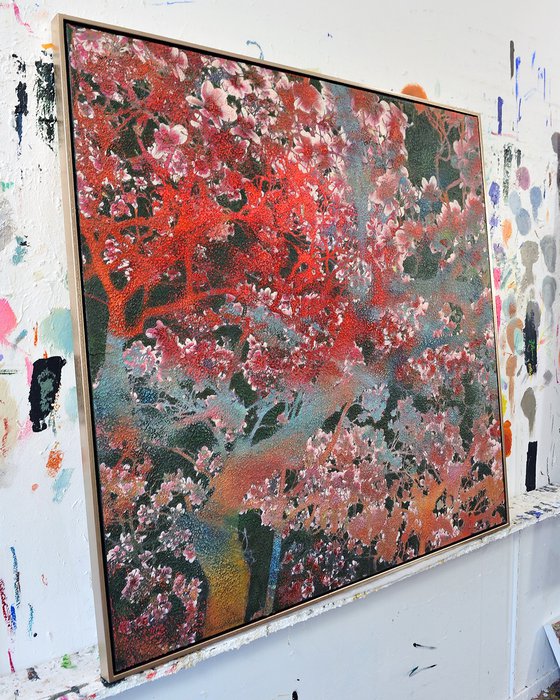 Green &amp; Coral Magnolia