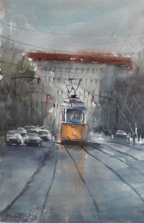 tram in Milan 11 by Giorgio Gosti
