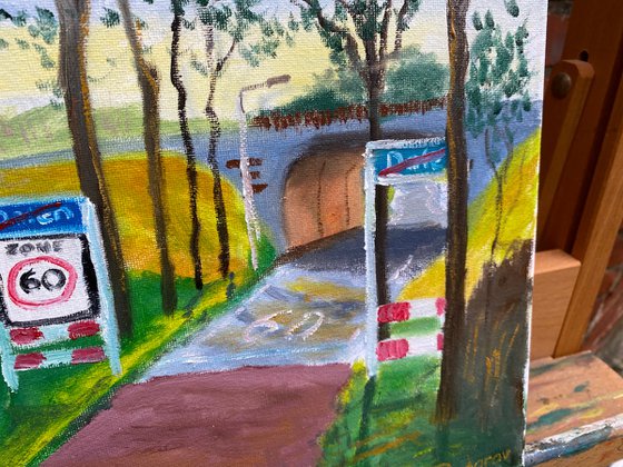 The road from Dalen. Plein air