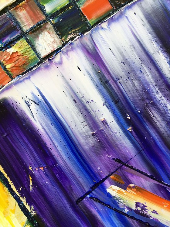 "Build Me Something" - Special Price + FREE USA SHIPPING - Original Large PMS Abstract Diptych Oil Paintings On Canvas - 30" x 48"