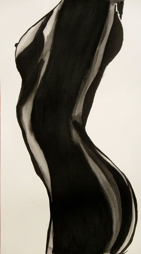 Nude 89 / Black and white (41 x 23 cm)